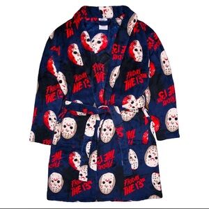 Friday the 13th Plush Men's Robe with Pockets and Belt AGE 17 + ONE SIZE FIT MOS